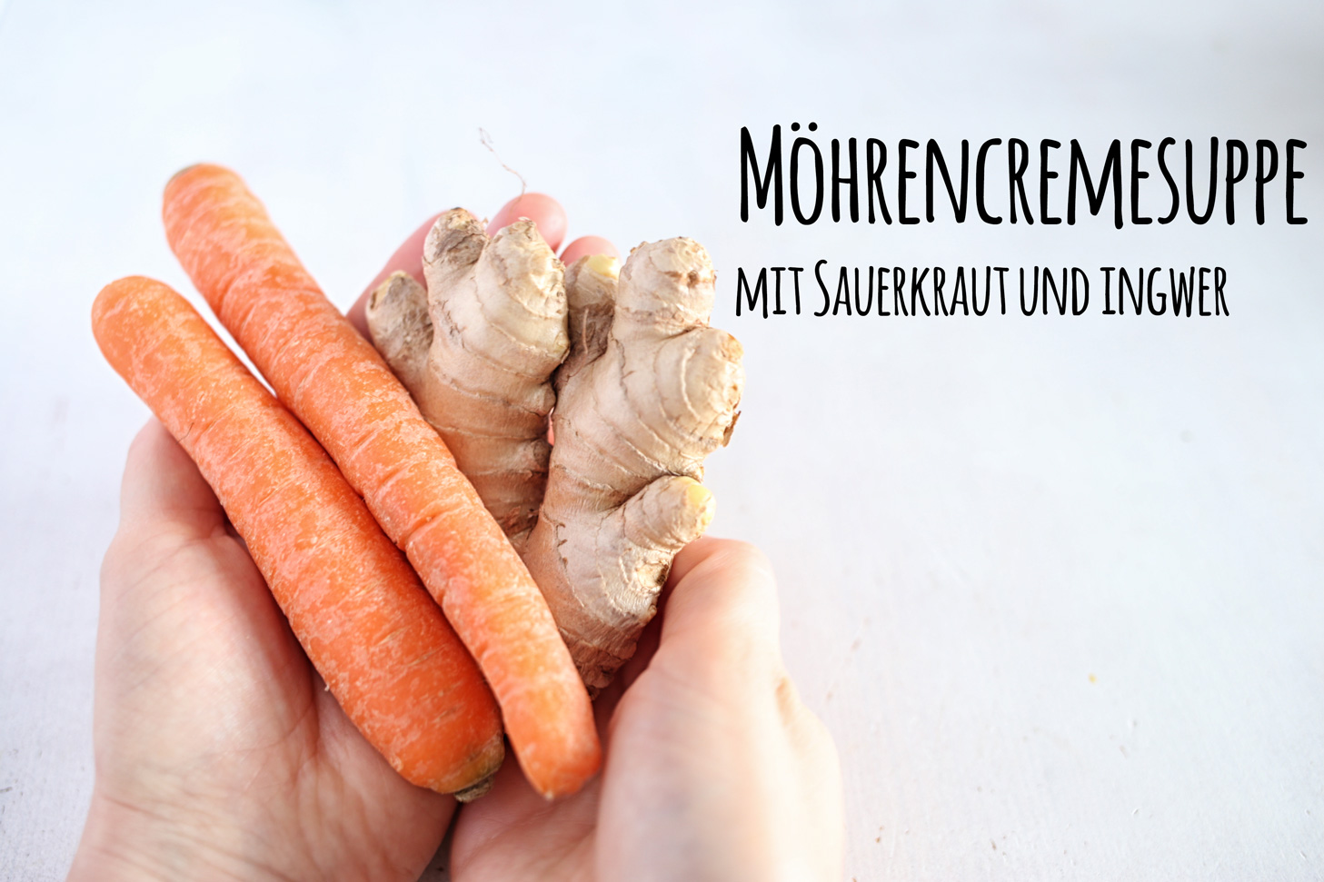 Möhrencremesuppe mit Sauerkraut und Ingwer - Pottgewächs