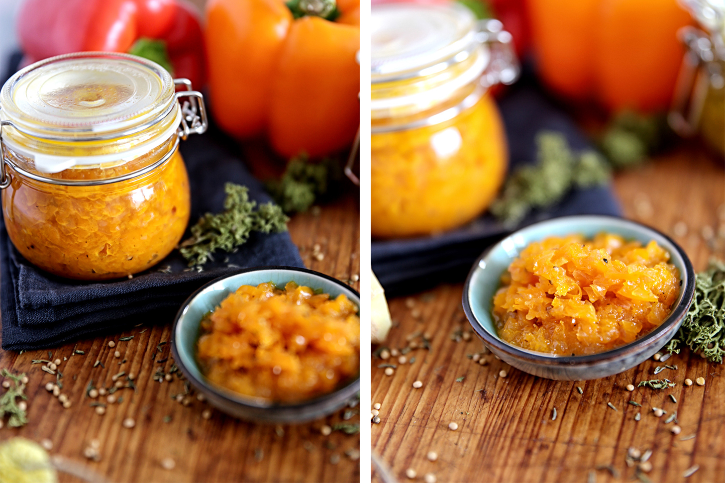 Dreierlei Relish von Gurke, Tomate und Paprika - Pottgewächs