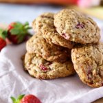 Erdbeere-Rhababer-Cookies